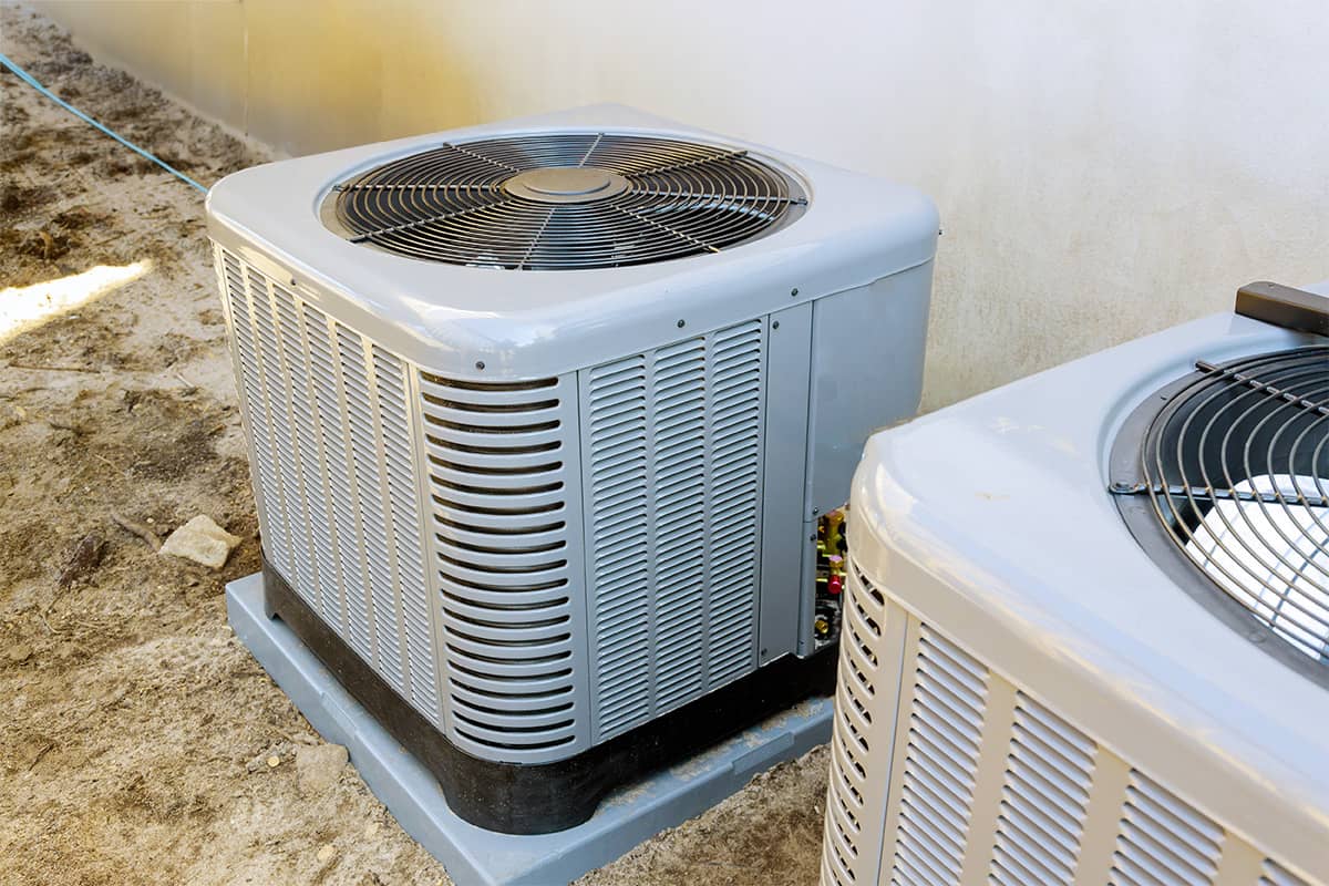 outside HVAC units