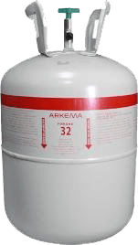 bottle of R-32 Refrigerant